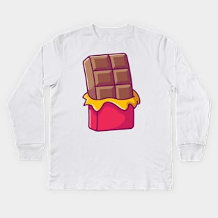 Chocolate Bar Kids Long Sleeve T-Shirt